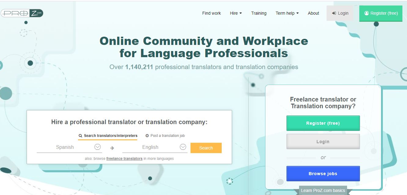 Online translation jobs