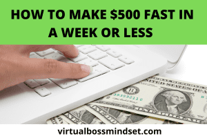 How to make $500 fast
