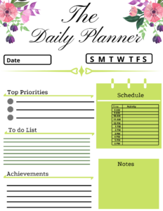 daily planners